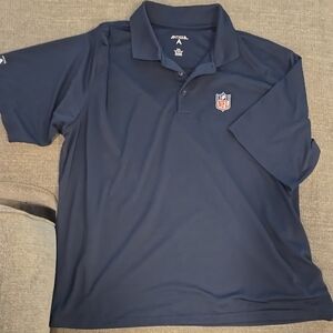 Antigua Dark Blue Polo with NFL Logo